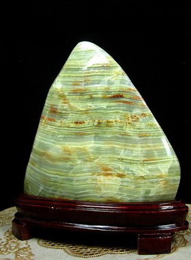 天然玉石中式大型桌面摆件送礼