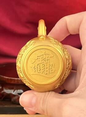 黄铜龙凤仿古茶壶摆件