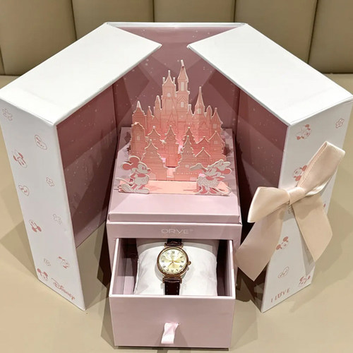 Disney迪士尼手表女款小众优雅时尚石英腕表情人节送女生生日礼物 - 图0