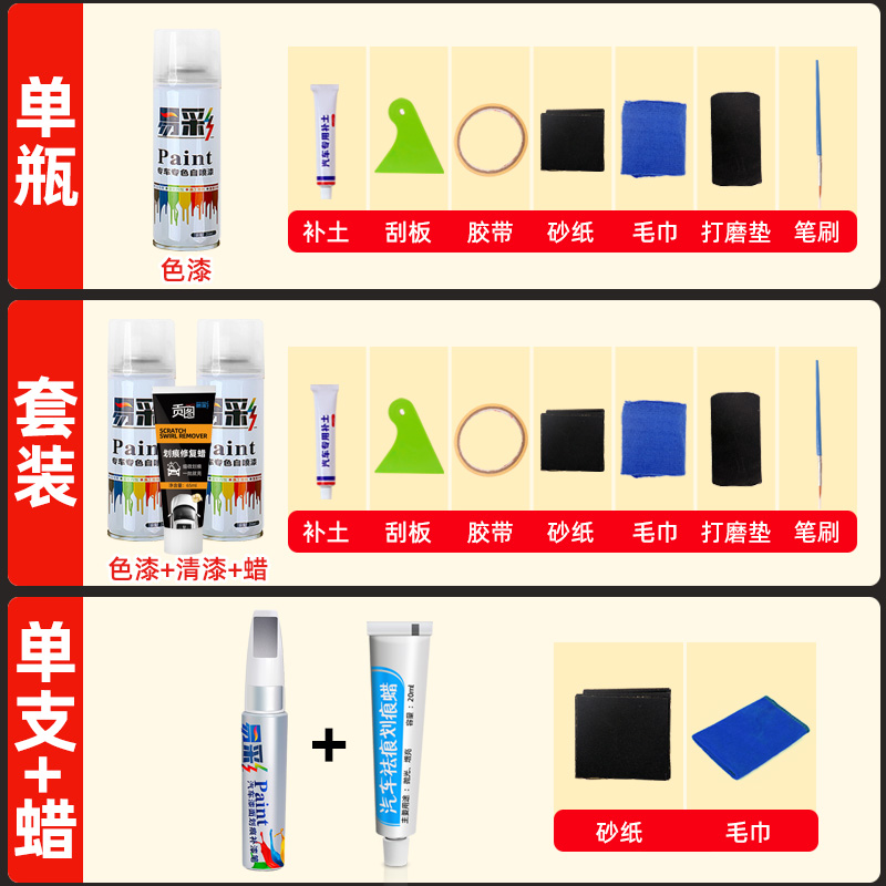 专用本田飞度补漆笔塔夫绸白色原补车漆改装件大全划痕修复自喷漆 - 图1