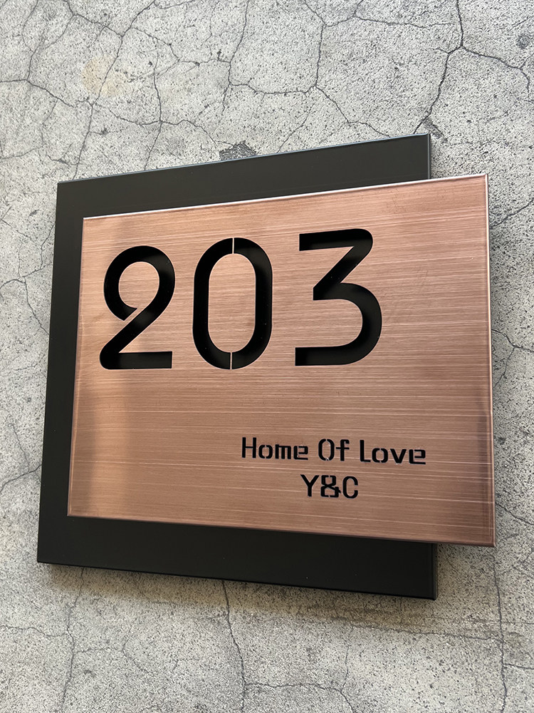 金属别墅创意商铺自建房门牌号码小区商品房住宅自用数字门号牌民