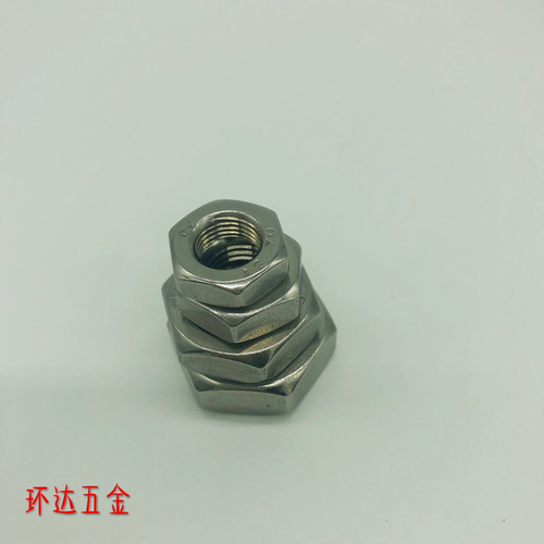 不锈钢薄型细牙螺母GB54气缸螺帽M10M12M14M16M18M20*1X1.25X1.5 - 图1