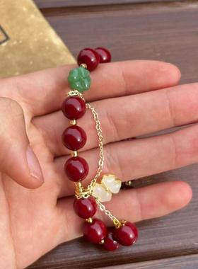 （龙虎山发货）天然朱砂手串转运珠蛇年手链本命年护身符手链手镯