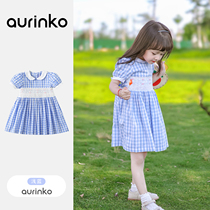 Girls Summer Dress Dress Child Foreign Air Dress Girl College Wind Doll Collar Minimalist Trendy Dress