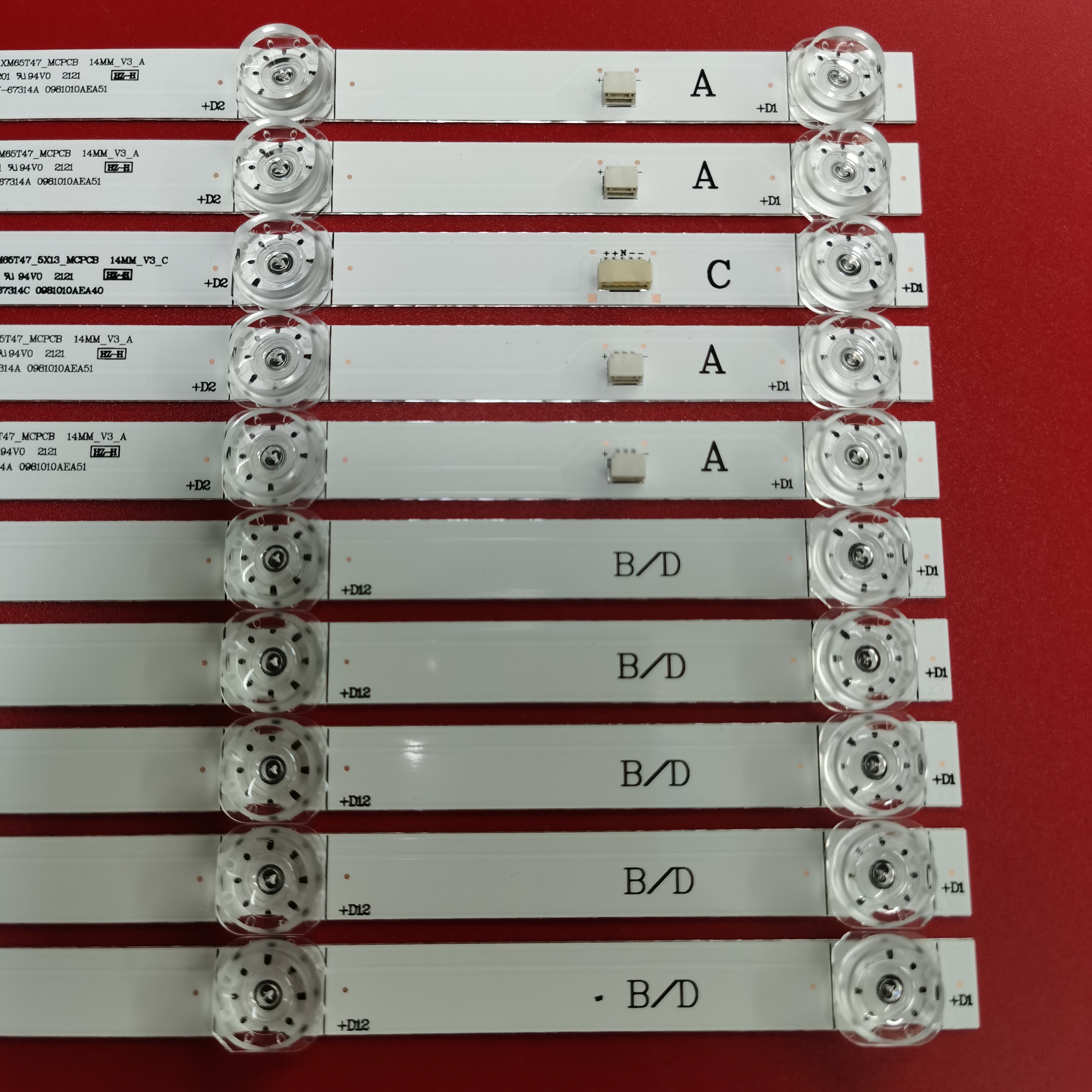 小米L65M5-5S灯条HRS-XM65T47-5X13-MCPCB CRH-BP653030051385F-B-图1