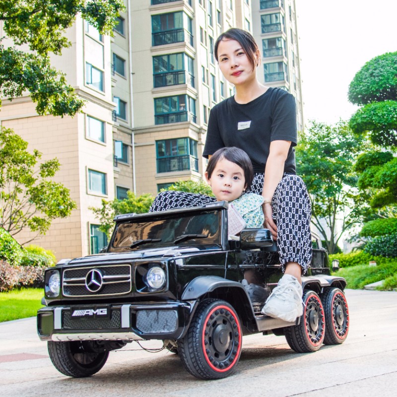 奔驰四轮越野遥控小孩玩具车电动车 jlyidao蚁道儿童电动车