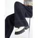 Betu Baitu ກວມເອົາ crotch ແລະເບິ່ງ slimming jeans ແອວສູງຂອງແມ່ຍິງ pants ຂາກວ້າງ 2026 ພາກຮຽນ spring ໃຫມ່ drapey ກາງເກງຍາວພື້ນ.