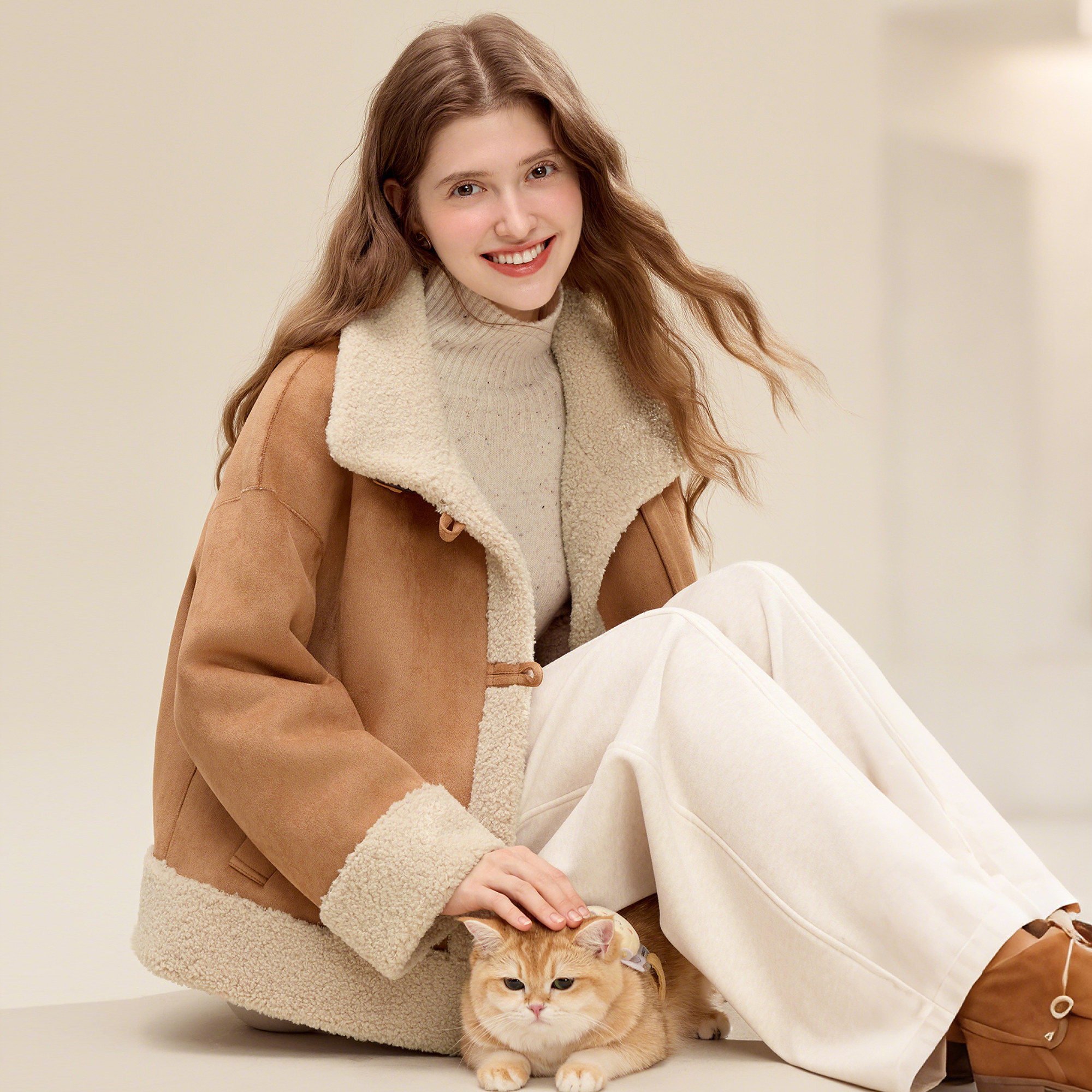 【所有女生的衣橱直播间]betu格子外套+仿牛角扣外套+毛衣+半身裙,淘宝优惠券,粉丝福利购,淘宝优惠卷