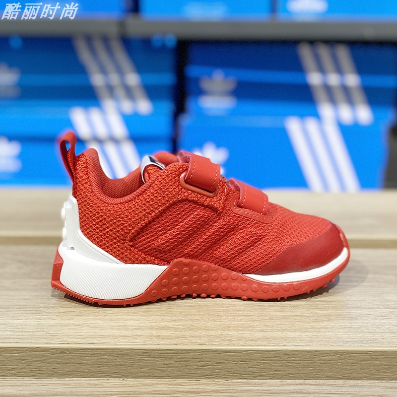 Adidas阿迪达斯童鞋2023款休闲联名款透气魔术扣跑步运动鞋GW8093 - 图3