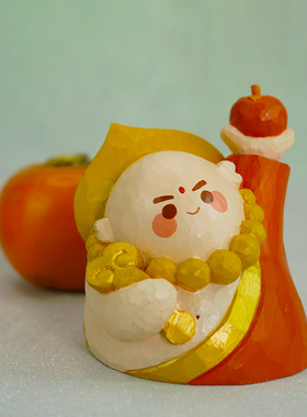 事事如意摆件桌面办公室有意义治愈系好运生日礼物木雕如意小佛祖