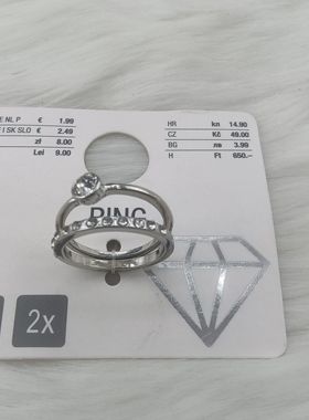 19欧美原单时尚潮流气质百搭精美奢华简约个性(大小号随机发)戒指