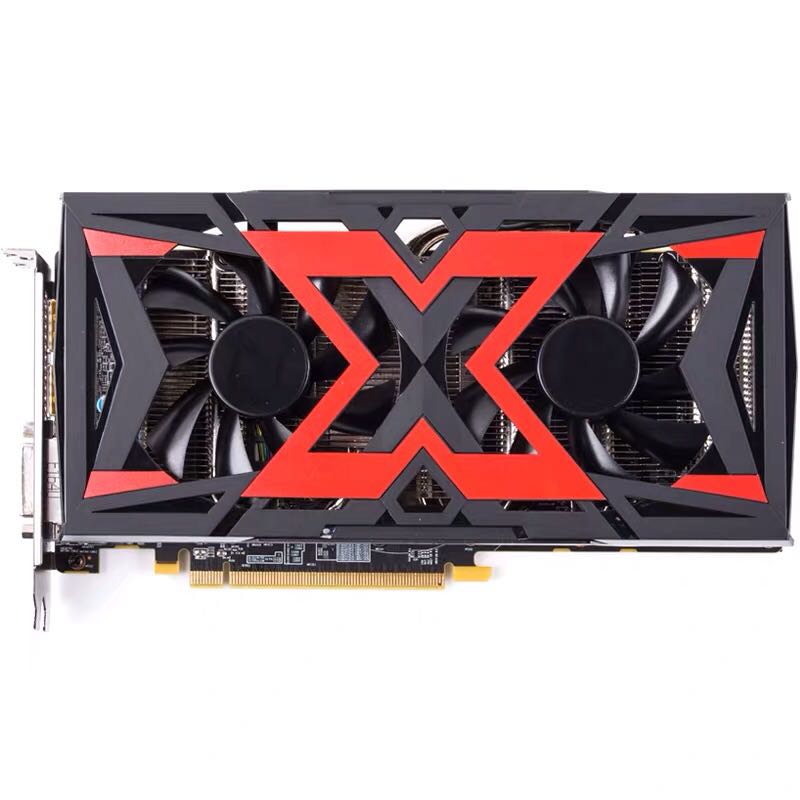 迪兰恒进580战神显卡风扇 RX480 RX470酷能 470D酷能 温控双风扇 - 图0