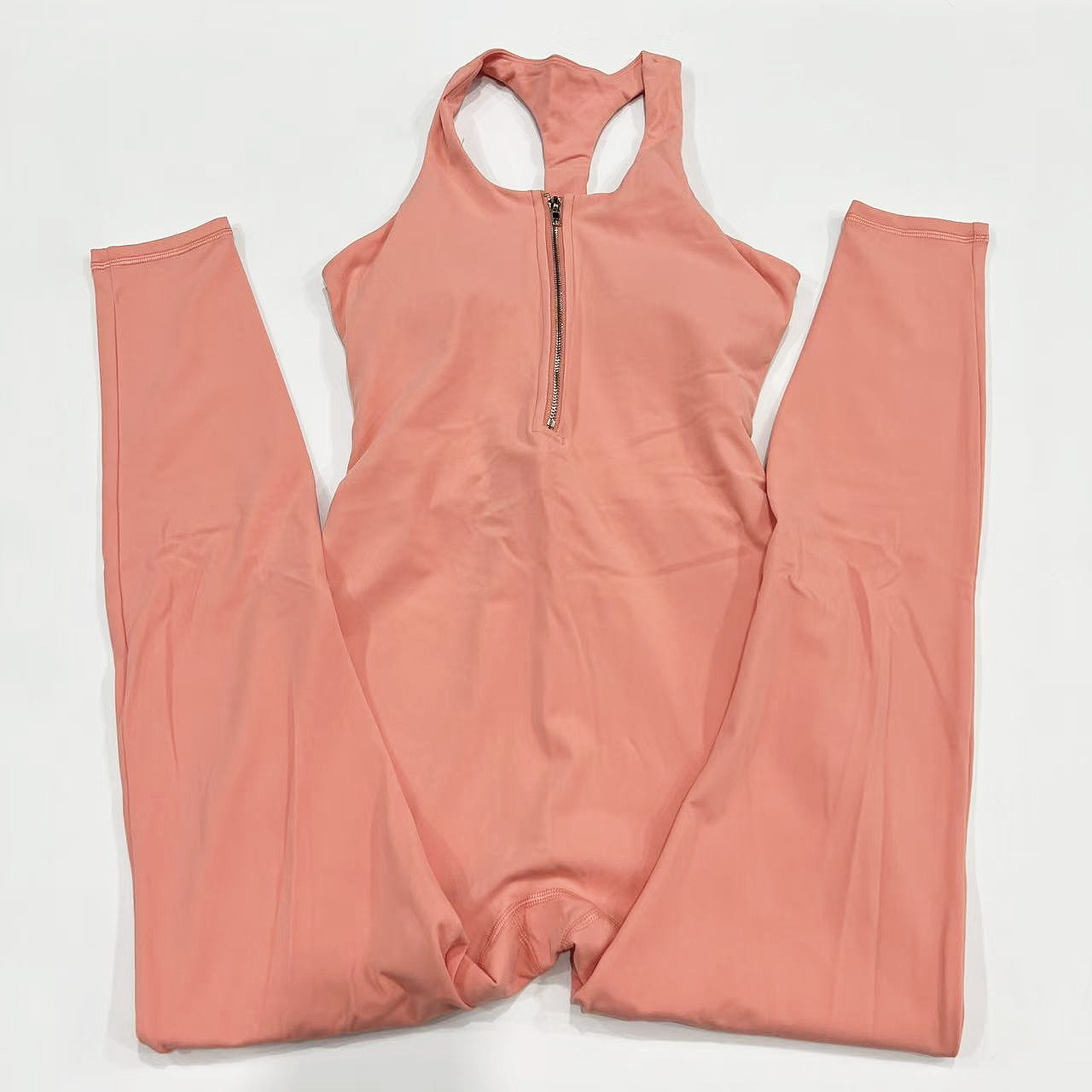 瑜伽服女2025新款运动背心带胸垫跑步训练健身连体服裸感连体衣,淘宝优惠券,粉丝福利购,淘宝优惠卷