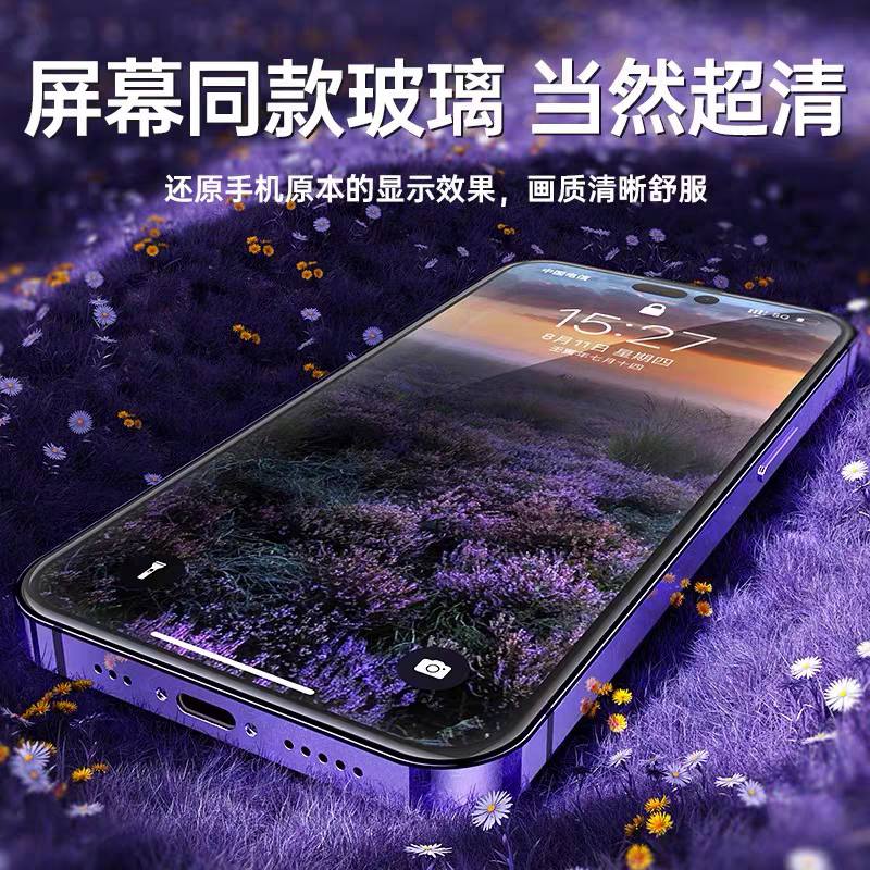 适用苹果14ProMax钢化膜iPhone13防窥膜15Plus新款14Pro防窥12mini手机iPone11全屏prom贴膜pm防偷窥pormax壳 - 图0