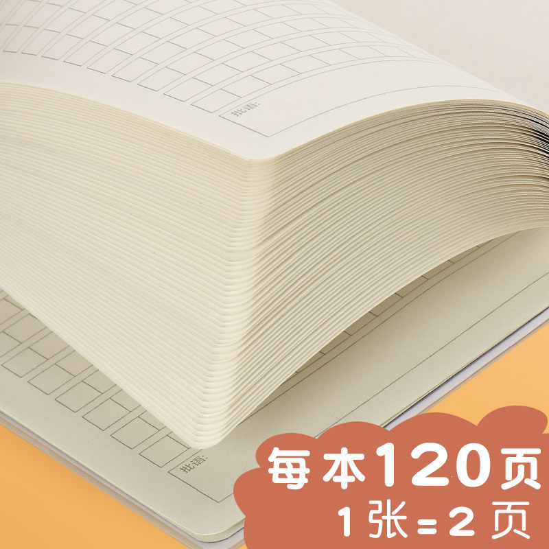 日记本小学生方格胶套加厚笔记本一二三年级作文本A5周记本作业本可爱简约田字本记事本语文本卡通儿童周记本 - 图0