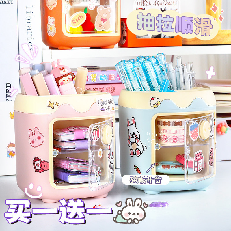 Piggy Pen Holder Cute Storage Artifact Pen Holder