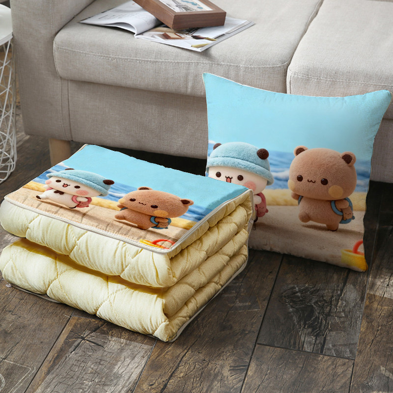 一二和布布抱枕被子两用加厚办公室午睡枕头毯子沙发汽车靠枕车载,淘宝优惠券,粉丝福利购,淘宝优惠卷