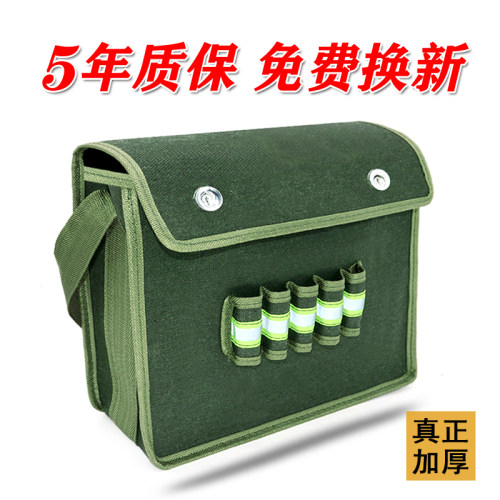 帆布工具包加厚耐磨大号小号五金收纳包大容量木工多功能水电工包 - 图2