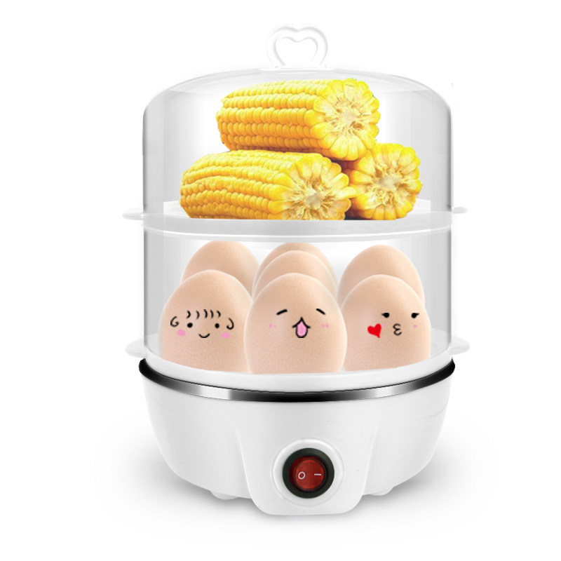 克美帝双层自动断电家用小型煮蛋器 克美帝电器煮蛋器/蒸蛋器