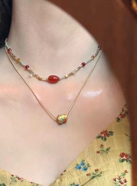 西域风情敦煌配色丝绸之路项链