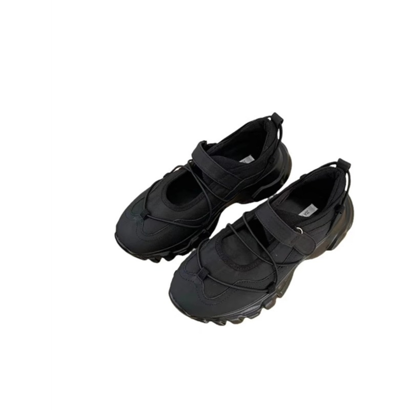 2025春秋季新款圆头松糕底魔术贴运动增高减龄少女玛丽珍鞋德比鞋,淘宝优惠券,粉丝福利购,淘宝优惠卷