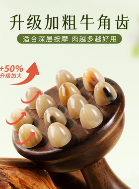 【白水牛角】按摩疏通经络刷