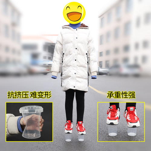 奇典 一次性塑料汤桶绿豆汤杯加厚硬塑料外卖打包粥盒汤杯面条碗 - 图2