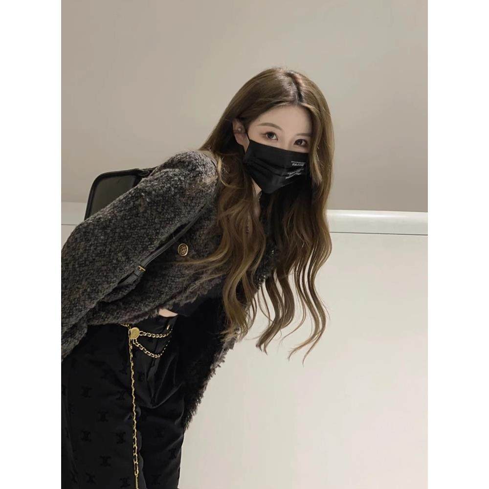 爵莱菲大码小香风外套女秋冬季灰色高级感气质名媛欧货夹克上衣,淘宝优惠券,粉丝福利购,淘宝优惠卷