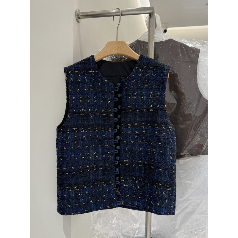 爵莱菲大码欧货高级感羊毛马甲女2025秋冬新款圆领马夹外套上衣,淘宝优惠券,粉丝福利购,淘宝优惠卷