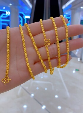 黄金包银小鱼锁骨链女友礼物