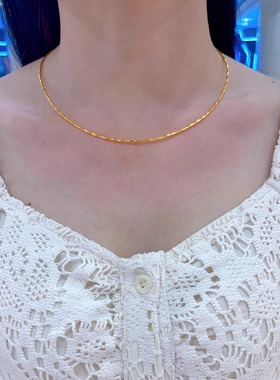 时尚礼物精致正品项圈项链金包银