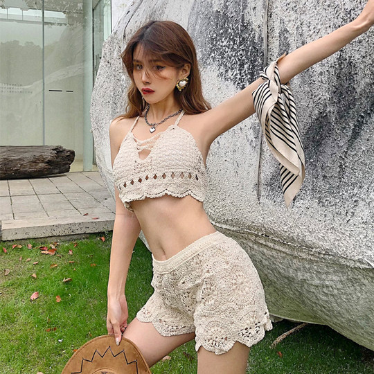 Swimsuit Chengzijia knitted two-piece girl's bikini