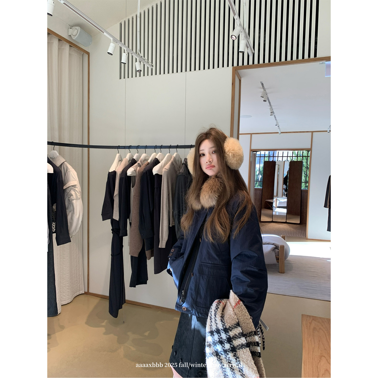 aaaaxbbb 松雪来信 一衣多穿90白鸭绒羽绒服可拆卸毛领夹克外套冬,淘宝优惠券,粉丝福利购,淘宝优惠卷