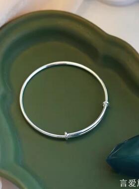 光面推拉手镯女简约ins小众设计