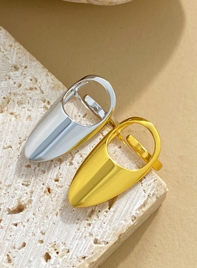 高级护甲套日常指甲简约防护保护防断女款甲环戒指装饰盖指甲饰品