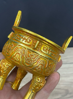 西周大克鼎圆鼎仿古青铜器工艺家居装饰收藏小摆件