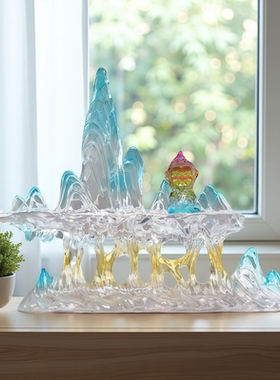 办公桌悟空玄关桌面客厅山造型家居玄学装饰工艺品摆件高级感小众