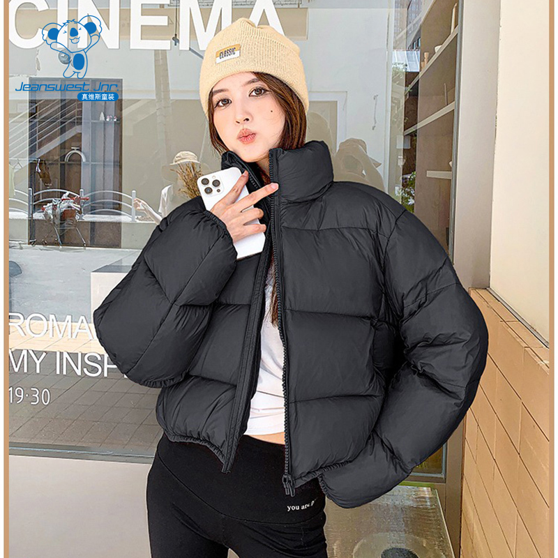 KE真维斯青少年女装2024冬季新款 时尚百搭小个子短款棉衣外套