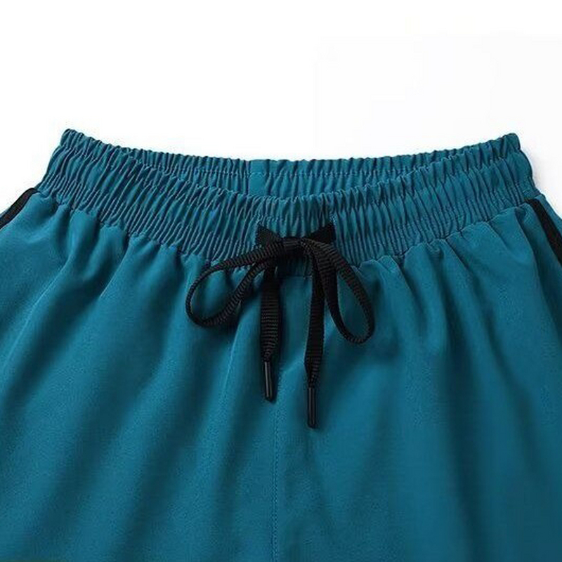 KF真维斯男装2025夏季新款 运动休闲舒适透气假两件男款短裤