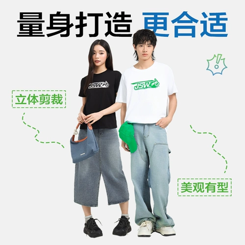 Зеленая летняя дизайнерская хлопковая футболка подходит для мужчин и женщин, тренд сезона