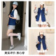 Korean style retro women's denim vest