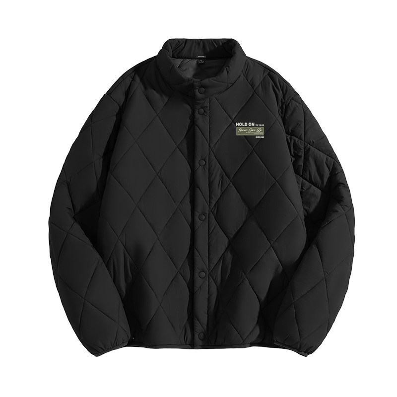 GV真维斯男士轻薄棉服冬季内搭保暖冲锋衣内胆男菱形格立领棉衣A,淘宝优惠券,粉丝福利购,淘宝优惠卷