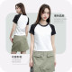 Short sleeve t-shirt for women American style straight shoulder hottie raglan