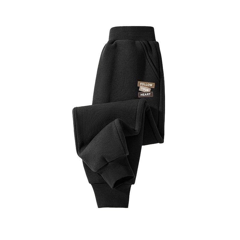 JU真维斯童装2025冬季新款 休闲运动百搭卫裤男女童加绒宽松裤子,淘宝优惠券,粉丝福利购,淘宝优惠卷