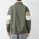 Trendy color matching stand collar casual men's jacket