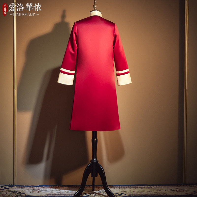新郎秀禾服新款男士结婚服中式男款 爱洛华依民族服装