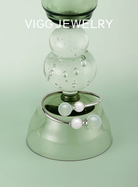 VIGG曼波开口手镯女高级感开口款轻奢设计手环2025年简约时尚配饰