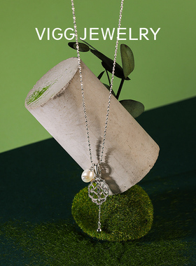 VIGG花窗项链女高级感轻奢小众2026新款时尚百搭s925纯银设计配饰