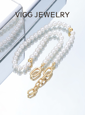 轻奢小众高级感珍珠项链配饰女