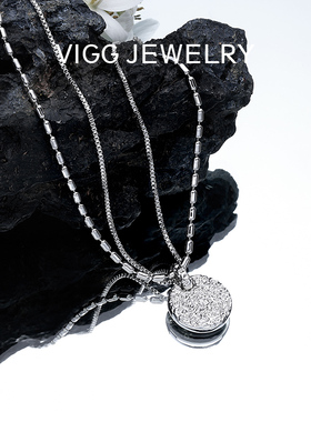 VIGG合金圆牌情侣原创设计